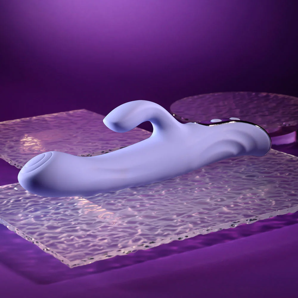 Evolved LAVENDER LOVE - Purple 23.3 cm USB Rechargeable Rabbit Vibrator - Image 6