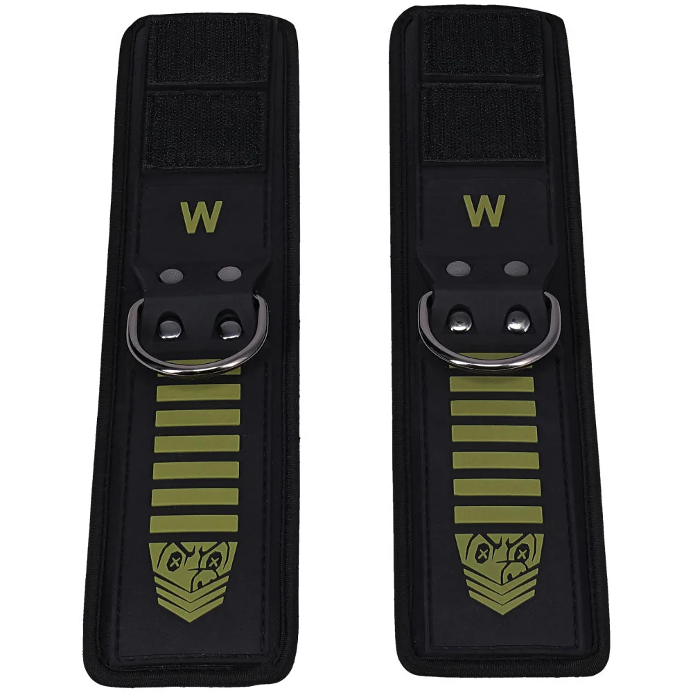 Fort Troff - Tactical Wrist Cuffs - Black/Green Restraints - Image 4