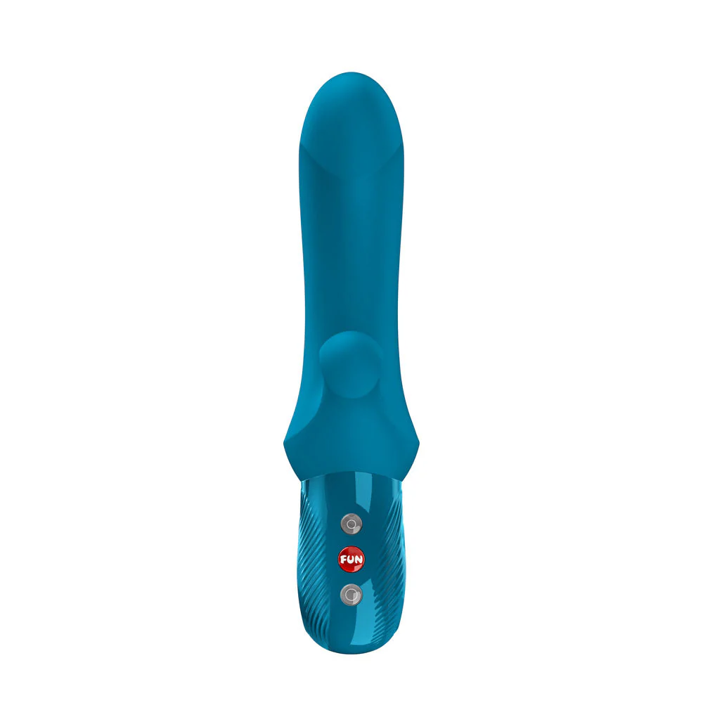 Fun Factory BI STRONIC CURVE Aquamarine - Aquamarine USB-C Rechargeable Thrusting Vibrator - Image 2