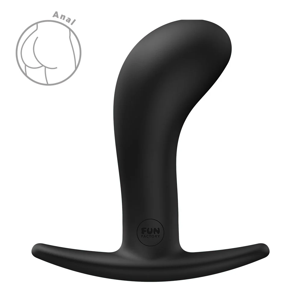 Fun Factory BOOTIE L Black - Black 10.9 cm Large Anal Plug - Image 4