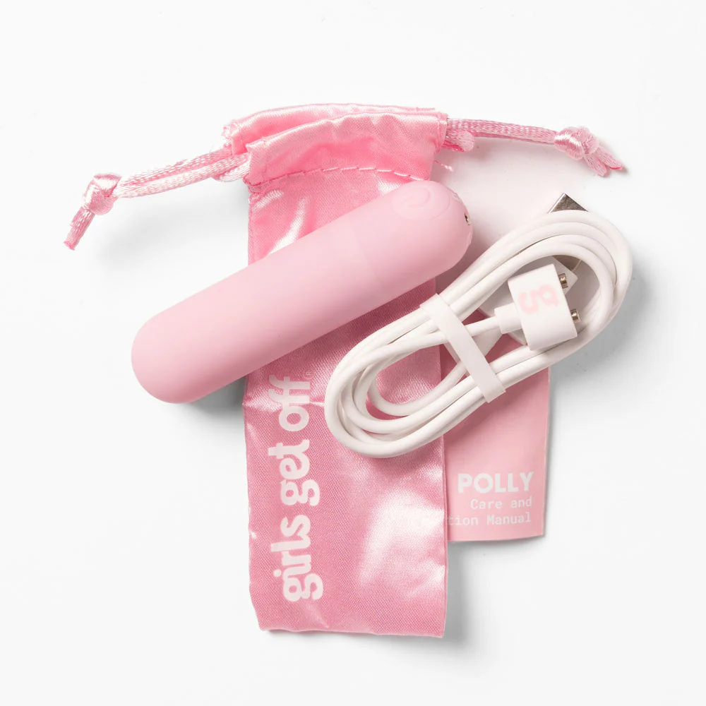 Girls Get Off - Polly - Pink 6.3 cm USB Rechargeable Bullet - Image 5