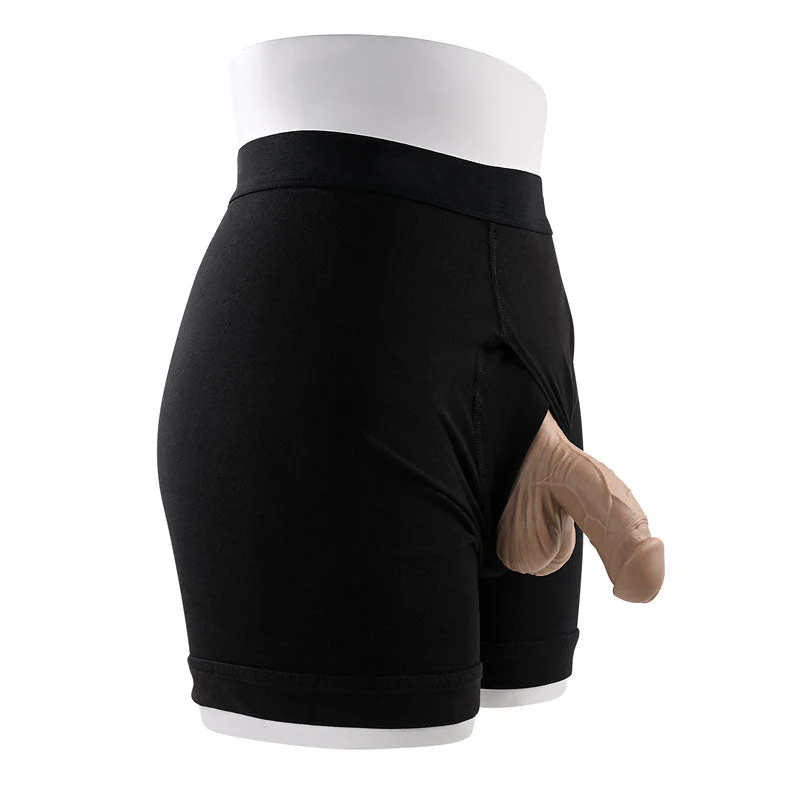 Gender X 4'' SILICONE PACKER MEDIUM - Tan 10 cm Packer - Image 3