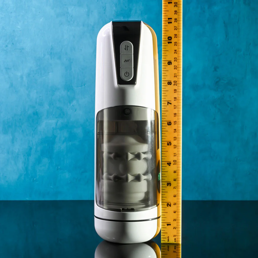 Gender X GET YOUR STROKE ON - USB Rechargeable Thrusting & Vibrating Auto Masturbator - Image 8