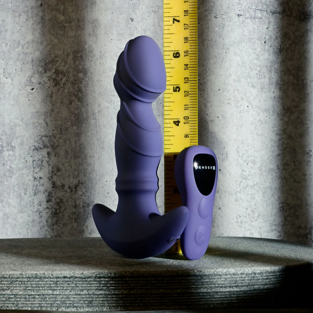 Gender X RING IT - Purple 16.5 cm USB Rechargeable Vibrator with Wireless Remote - Image 7