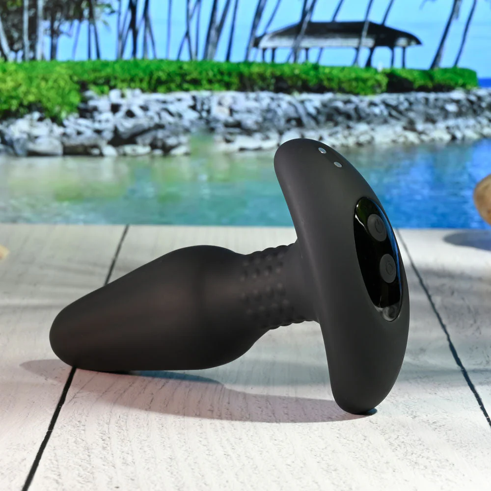 Gender X TEAMWORK - Black USB Rechargeable Rimming Butt Plug & Vibrating Cock Ring - Image 4