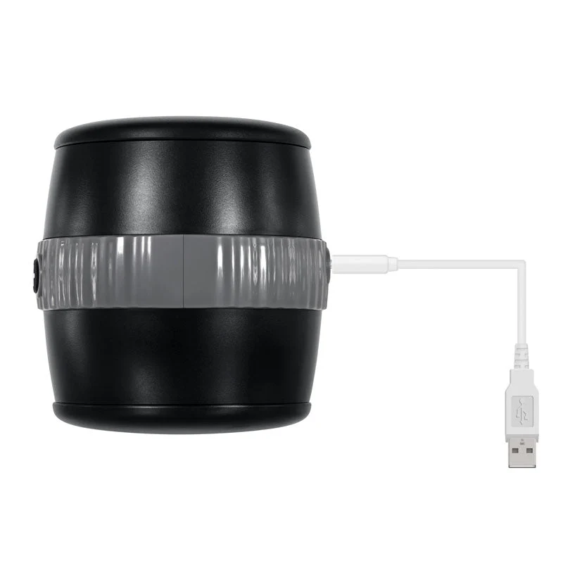Gender X BARREL OF FUN - Black USB Rechargeable Stroker - Image 9