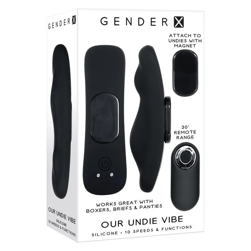 Gender X OUR UNDIE VIBE - Black USB Rechargeable Panty Vibe - Image 9