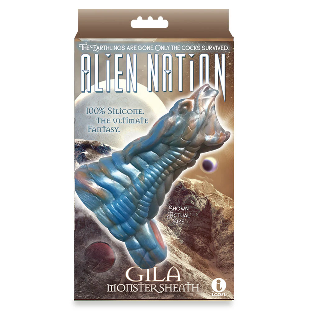 Alien Nation - Gila - Blue/Gold 14 cm Penis Sheath - Image 3