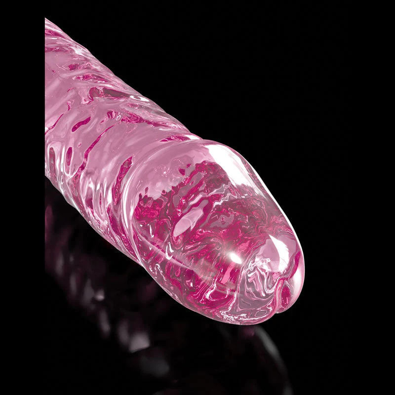 Icicles #86 - Pink 17 cm Glass Dong with Suction Base - Image 5
