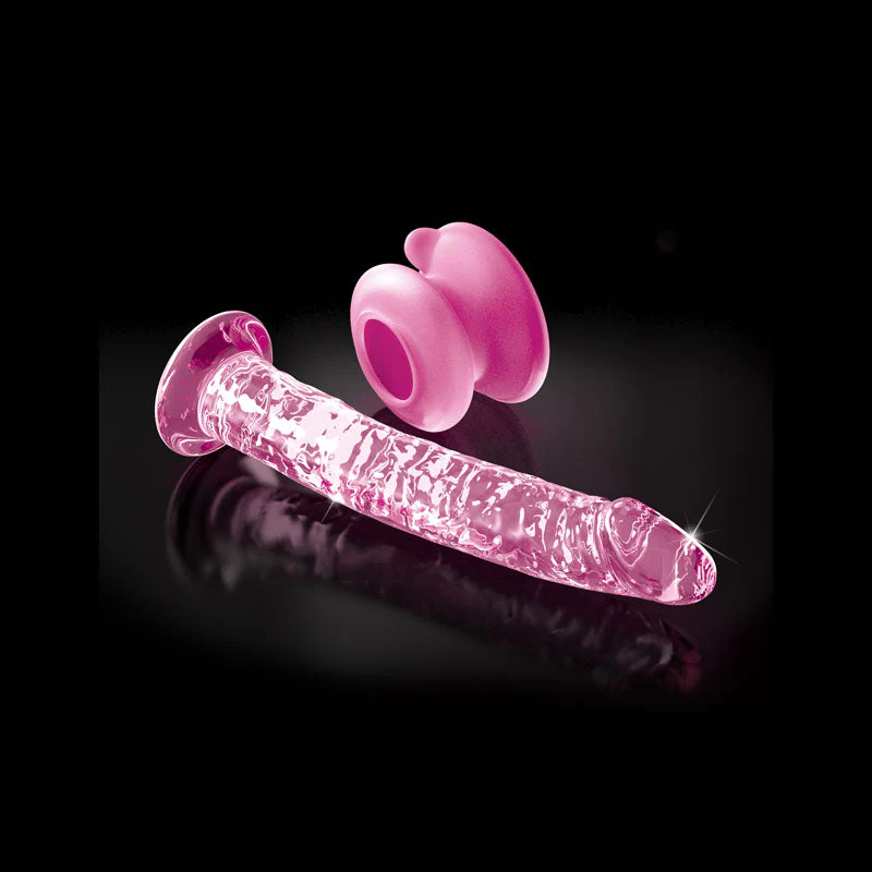 Icicles #86 - Pink 17 cm Glass Dong with Suction Base - Image 6