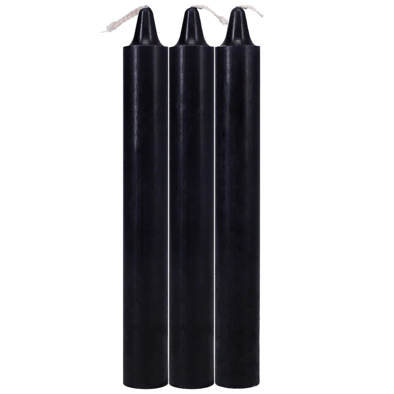 Japanese Drip Candles - Black - Black 3-Pack - Image 2