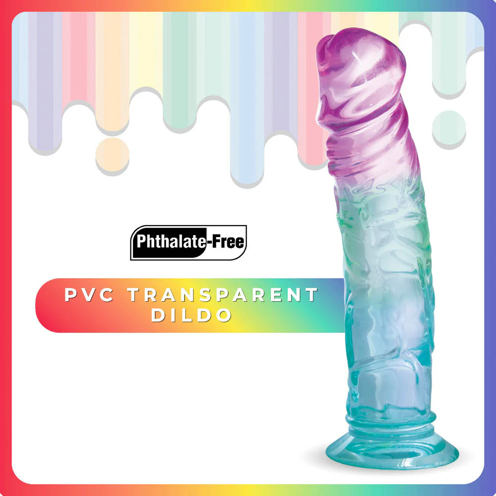 Jellido 18cm Dildo - Clear Coloured 18 cm Dildo - Image 2