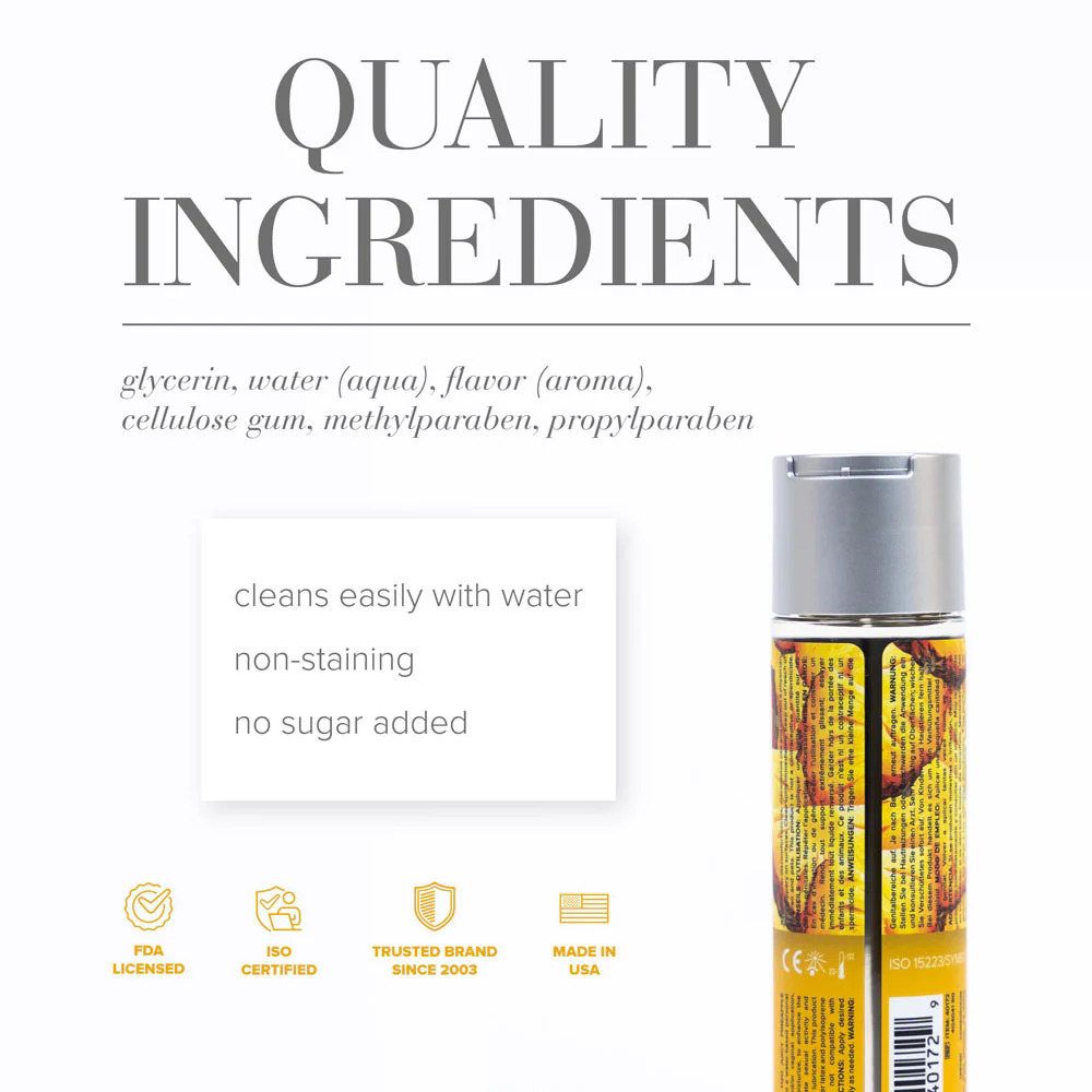 JO H2O Juicy Pineapple Lube - 120 mL - Pineapple Flavoured Water Based Lubricant - 30 ml Bottle - Image 4