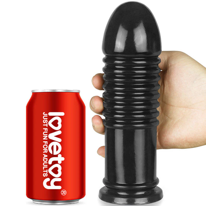 King Sized 8'' Anal Bumper - Black 22.5 cm Mega Butt Plug - Image 4