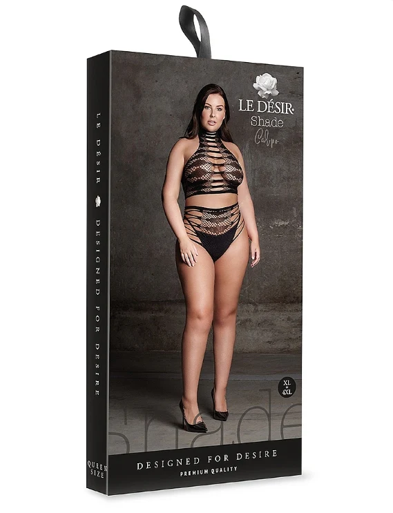 Le' Desir Shade Carpo Two Piece with Turtleneck, Crop Top and Panty - Image 8