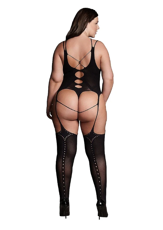 Le' Desir Shade Elara Bodystocking with Open Cups - Image 6