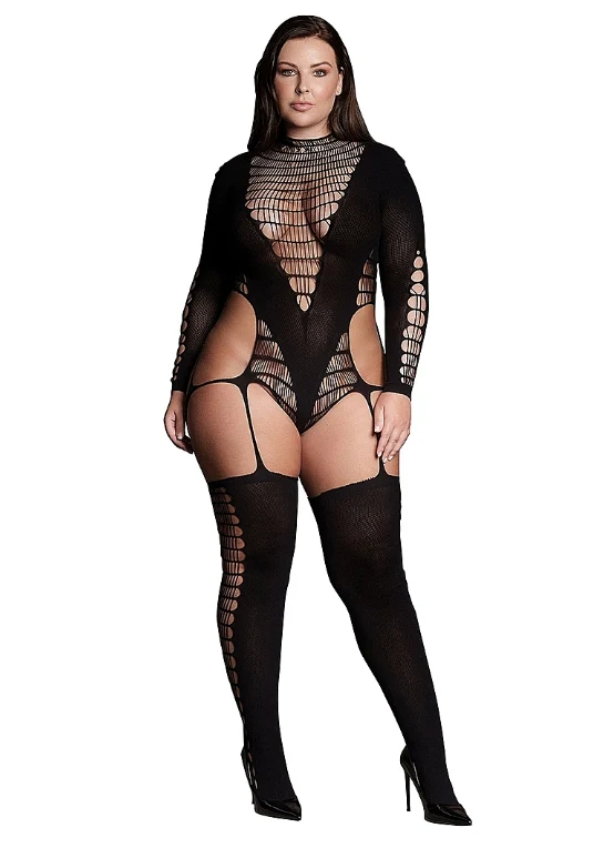 Le' Desir Shade Kalyke Bodystocking with Turtleneck - Image 2