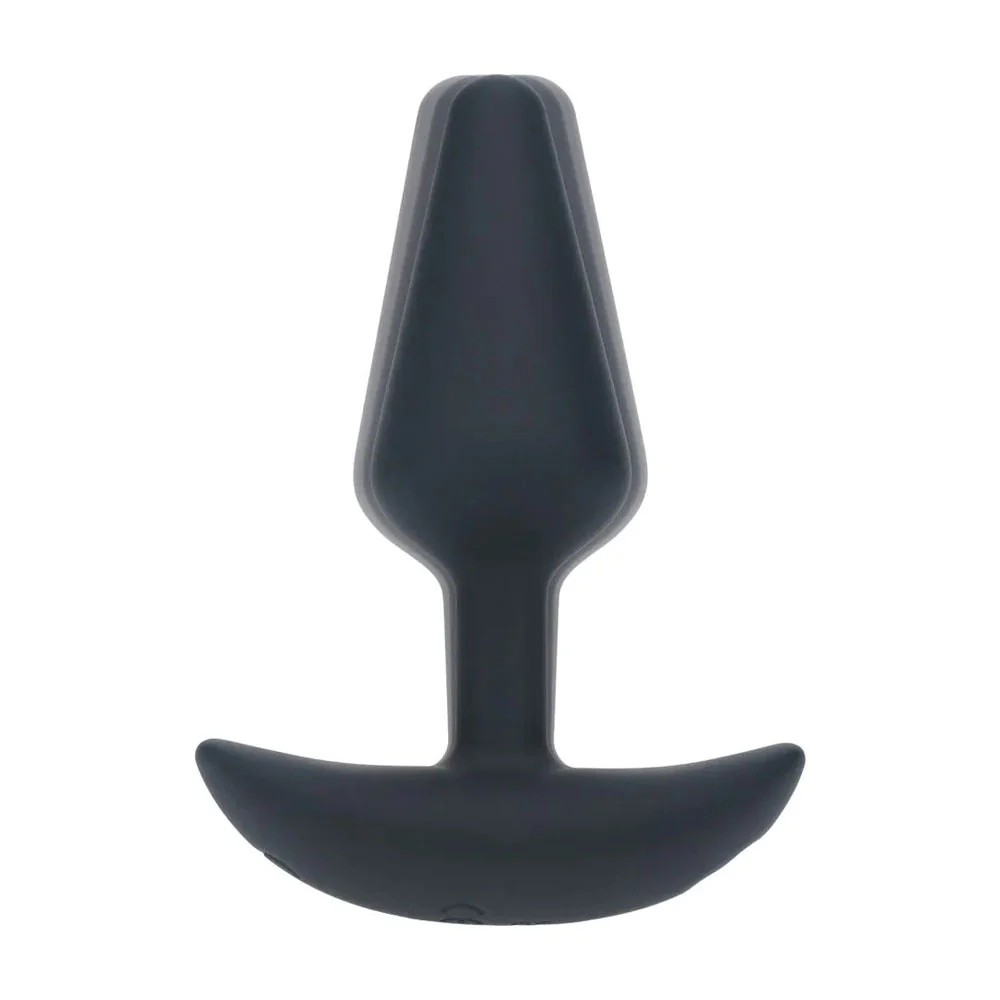 LEVELZ Classic Vibrating Silicone Anal Plug - Small - Black Small USB Rechargeable Butt Plug - Image 4