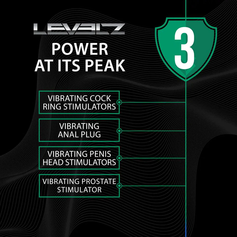 LEVELZ Classic Vibrating Silicone Anal Plug - Small - Black Small USB Rechargeable Butt Plug - Image 7