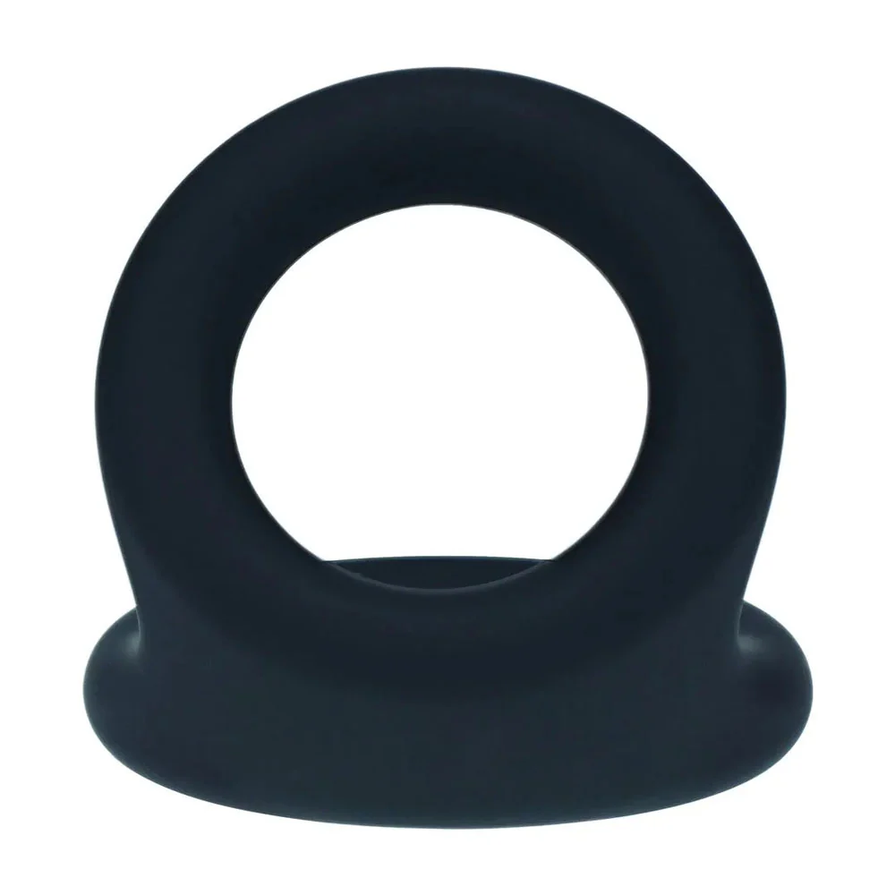LEVELZ Double O Silicone Cock Ring - M - Black - Black Cock & Balls Rings - Image 5