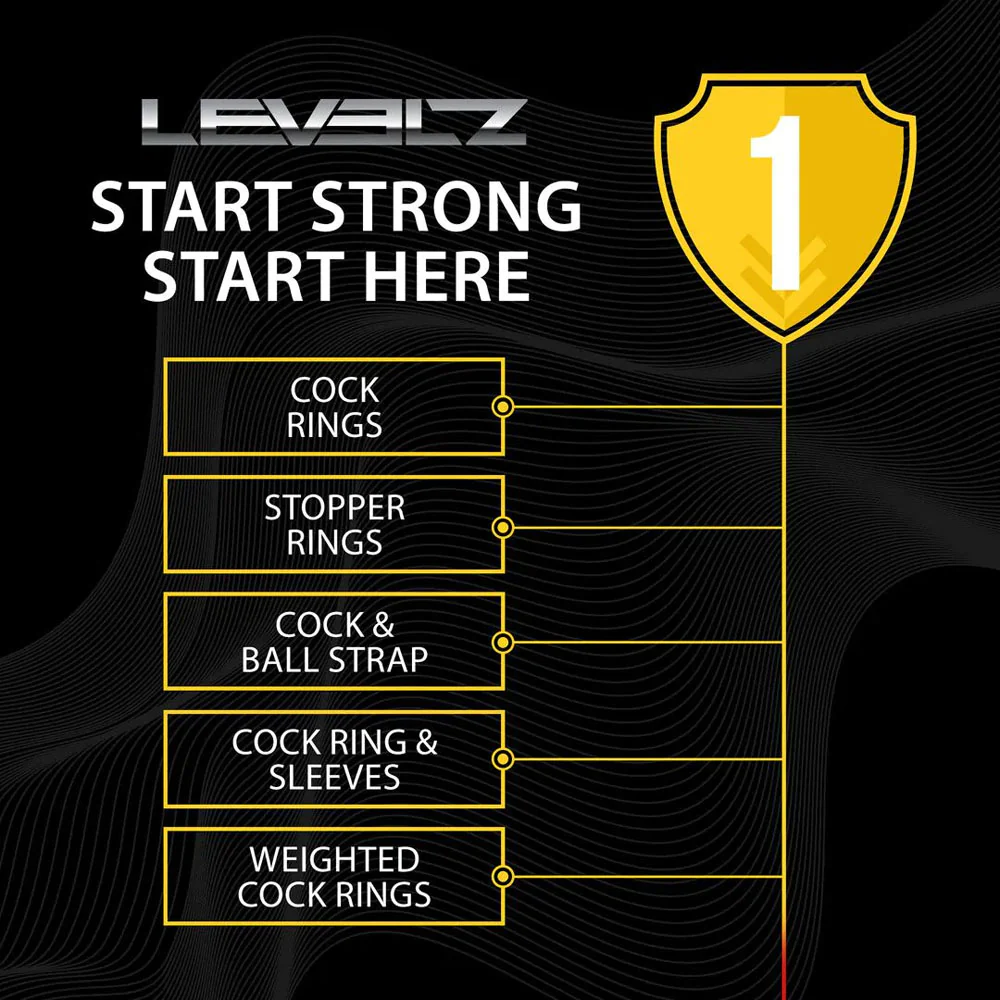 LEVELZ Pencil Liquid Silicone Cock Ring - Black Cock Ring - Image 6