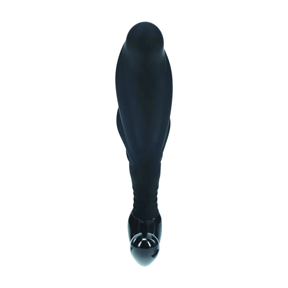 LEVELZ Rippled with Hard Loop Prostate Massager - Large - Black Large Prostate Massager - Image 4