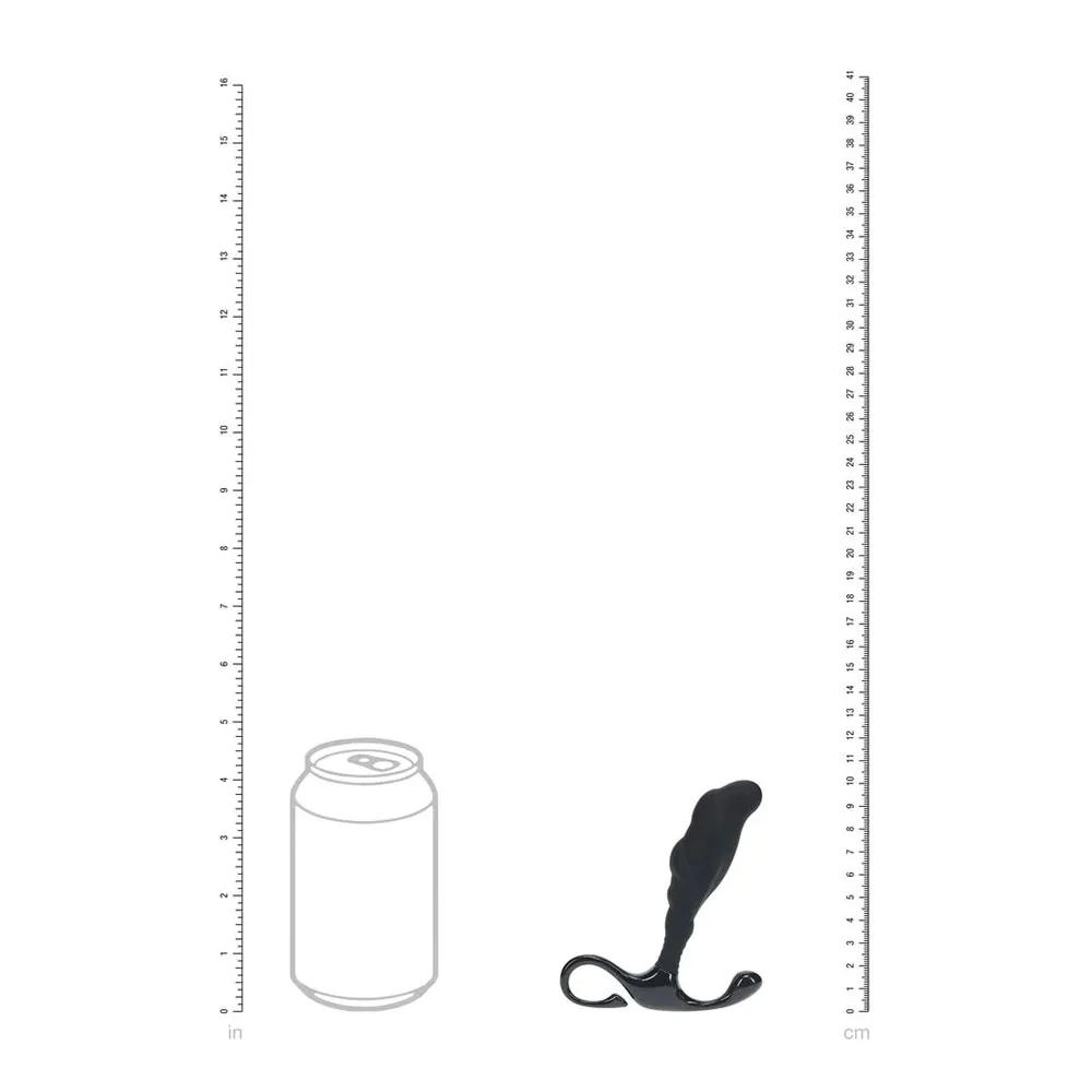 LEVELZ Rippled with Hard Loop Prostate Massager - Small - Black Small Prostate Massager - Image 6