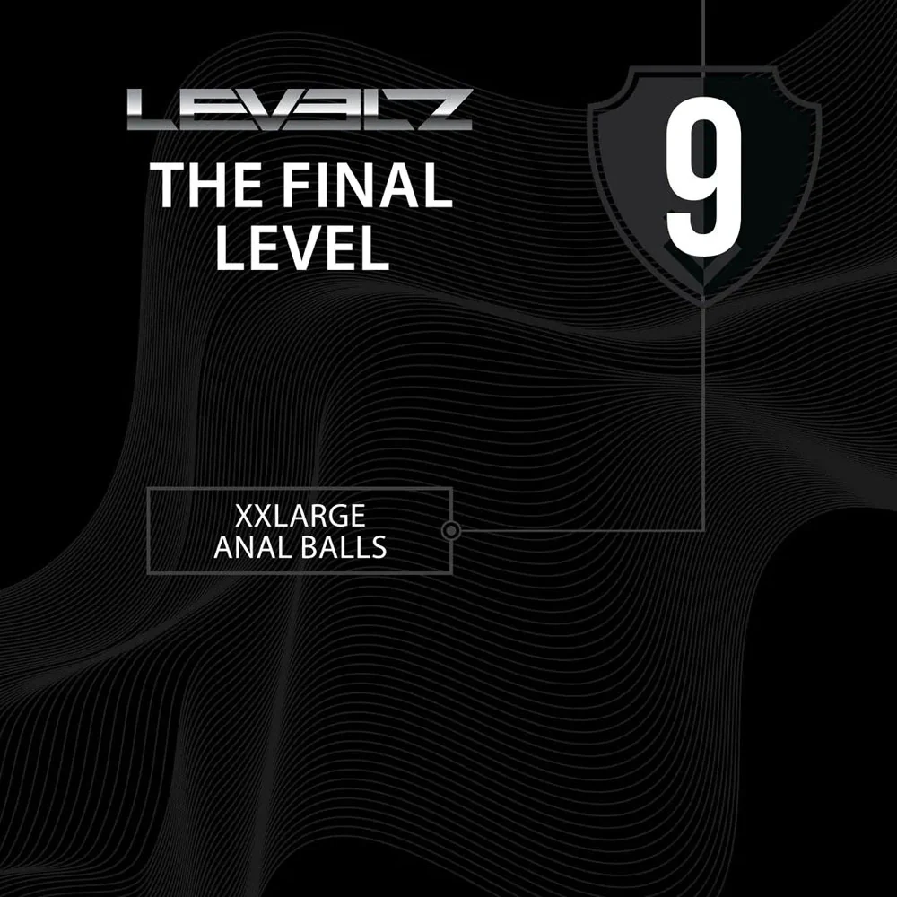 LEVELZ Round Anal Balls - XXL - 60mm - Black 52.5 cm XXL Anal Beads - Image 5