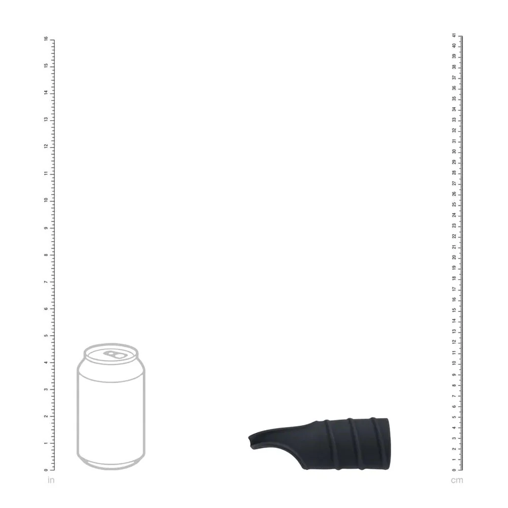 LEVELZ Silicone Cock Ring & Ribbed Sleeve - Black Cock Ring with Sleeve - Image 4