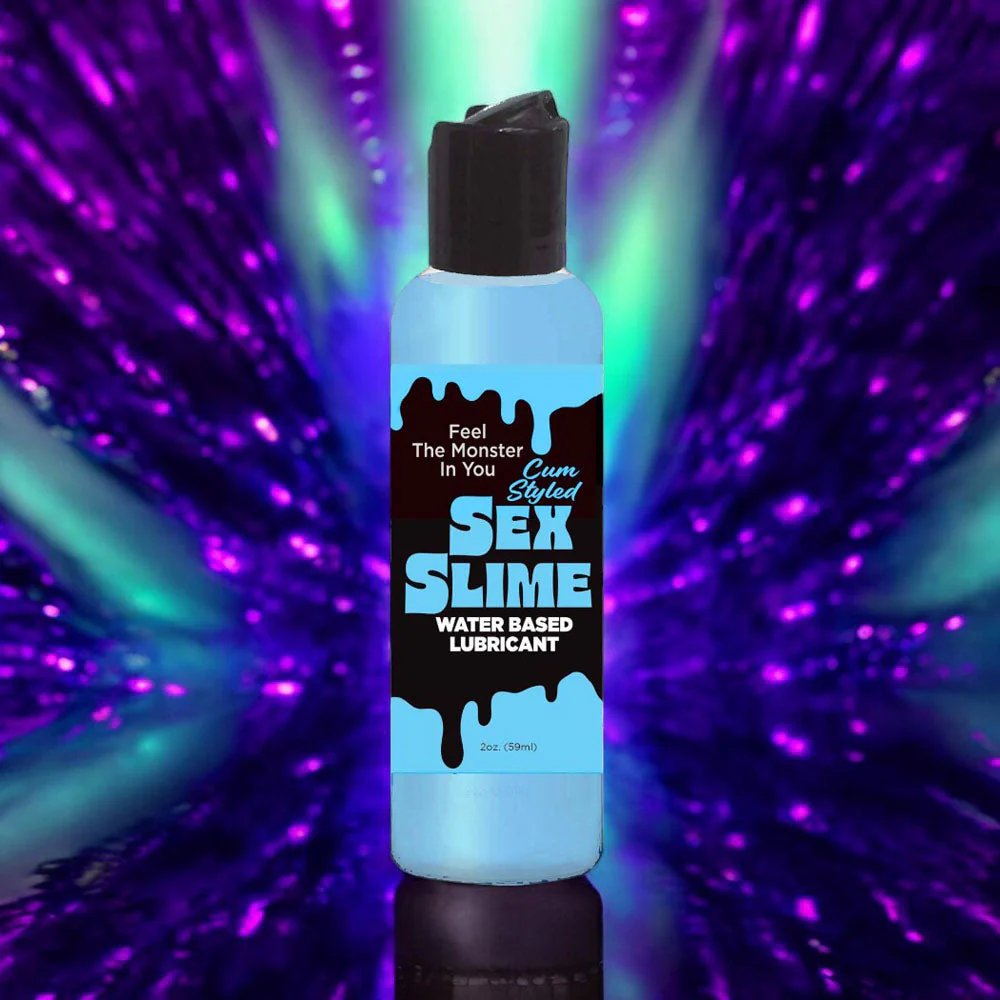 Sex Slime Cum Style Creature Lube - Blue 120 ml - Blue Cum Style Water Based Lubricant - 120 ml Bottle - Image 2