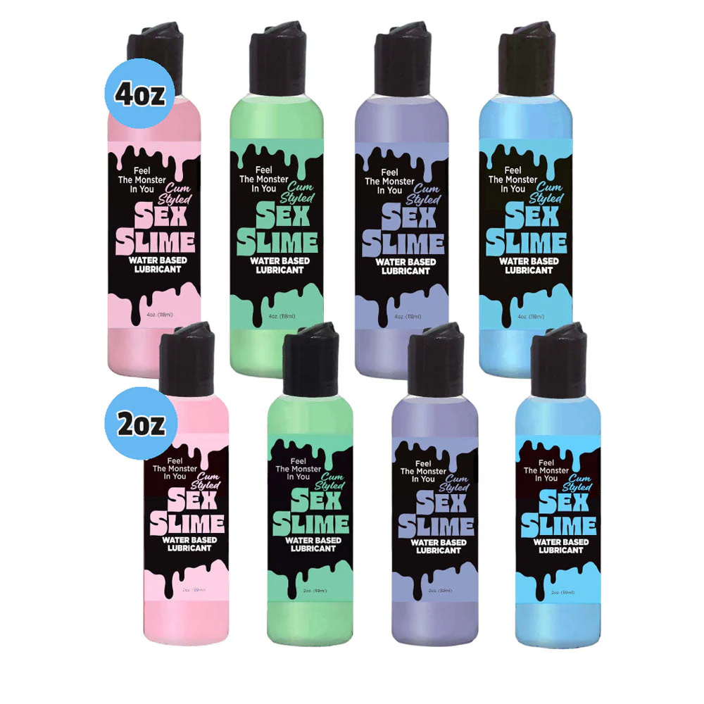 Sex Slime Cum Style Creature Lube - Blue 120 ml - Blue Cum Style Water Based Lubricant - 120 ml Bottle - Image 4