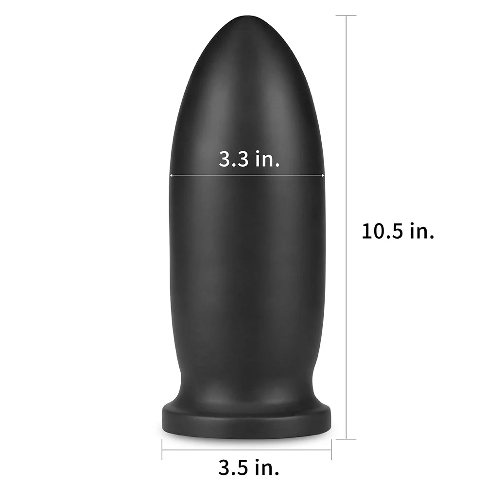 King Sized Anal Bomber - Black 23 cm (9'') Mega Anal Plug - Image 5