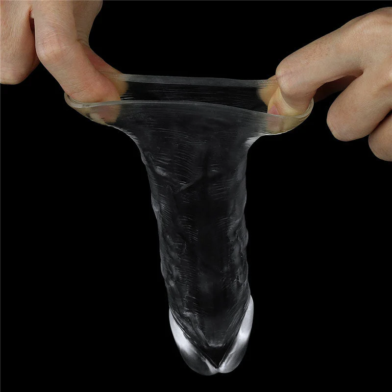 Flawless Clear Penis Sleeve 1'' - Clear 2.5 cm Penis Extender Sleeve - Image 7