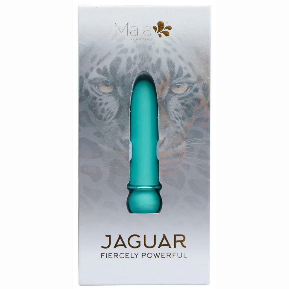 Maia JAGUAR - Blue - Blue 10.1 cm USB Rechargeable Bullet - Image 7