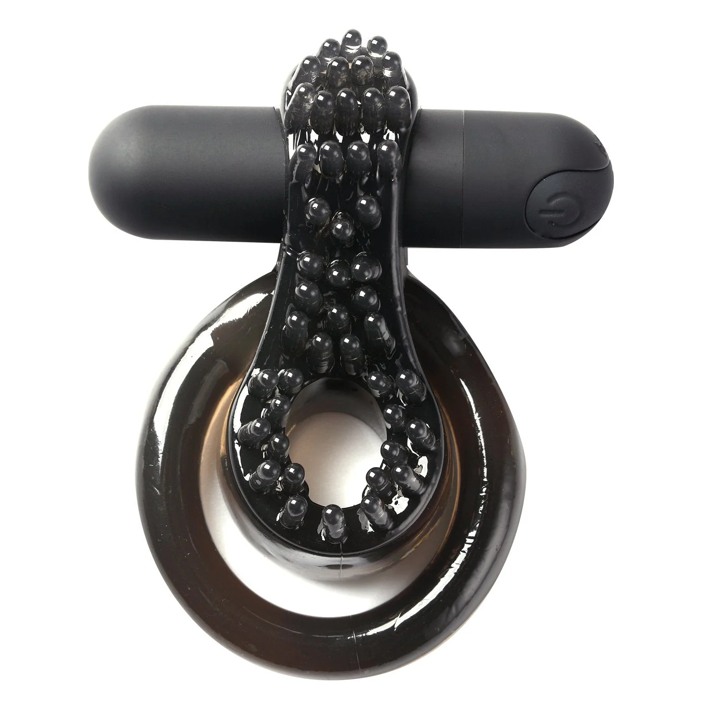 Maia Jagger - Black USB Rechargeable Vibrating Cock & Ball Ring - Image 3
