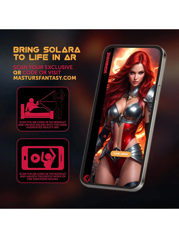 MASTURS Solara - USB Rechargeable Vibrating, Thrusting & Heating Auto Stroker with Augmented Reality - Image 2