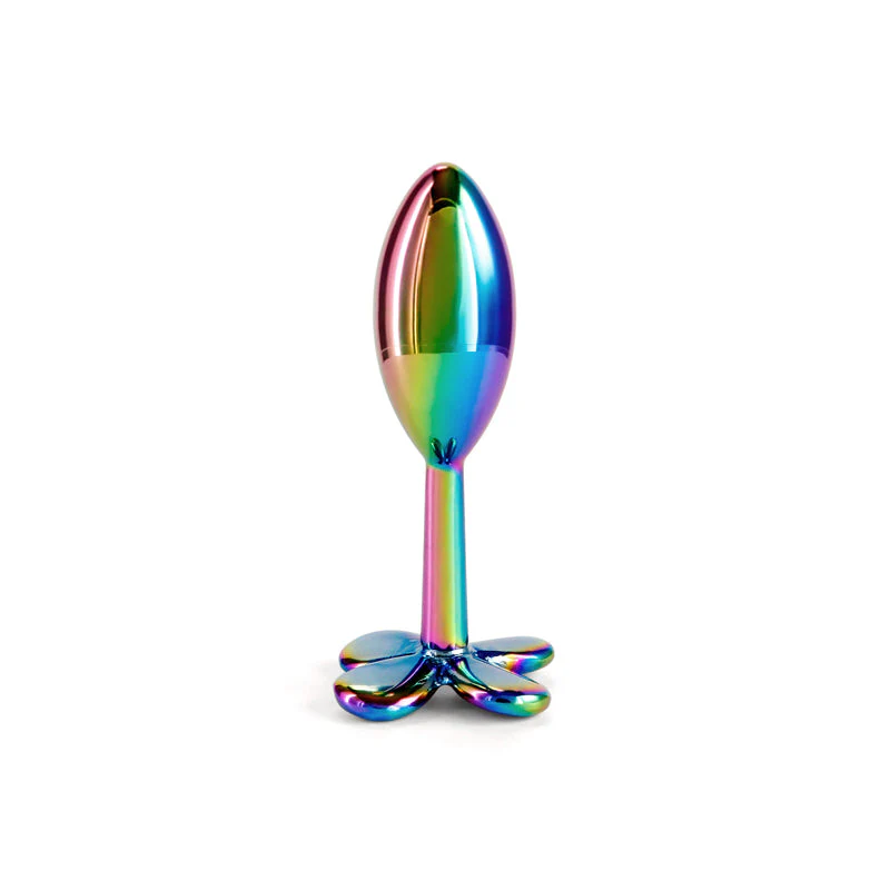 Rear Assets Clover - Multicolour - Multicoloured 9.2 cm Metallic Butt Plug - Image 3