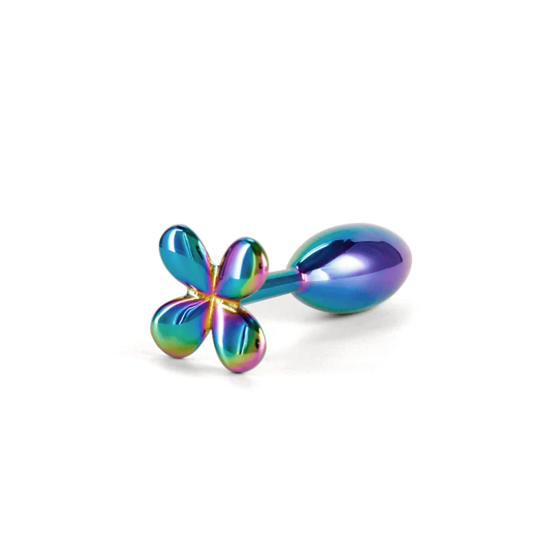 Rear Assets Clover - Multicolour - Multicoloured 9.2 cm Metallic Butt Plug - Image 4