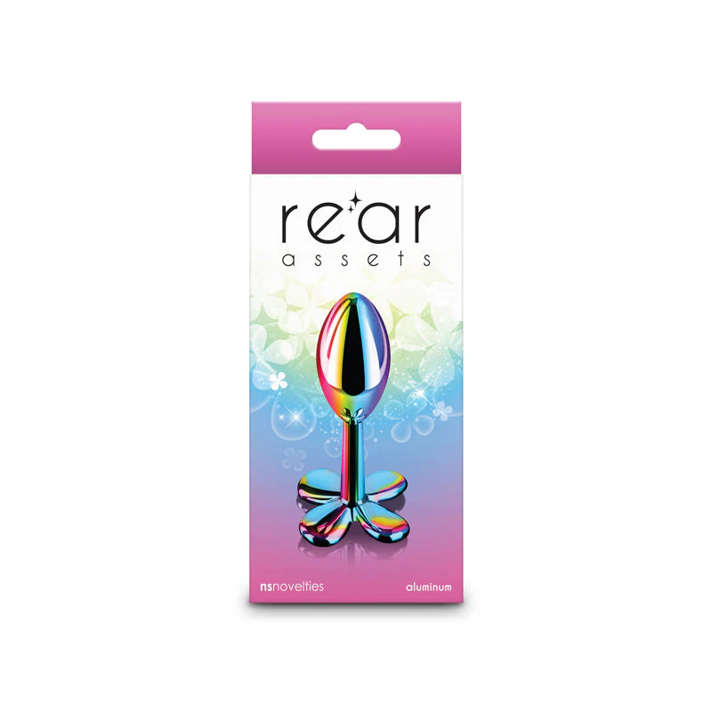 Rear Assets Clover - Multicolour - Multicoloured 9.2 cm Metallic Butt Plug - Image 5