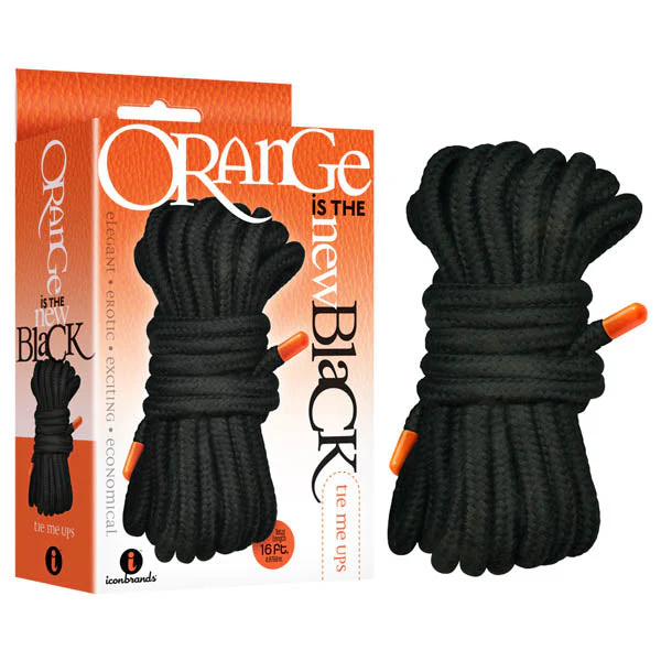 Orange Is The New Black - Tie Me Ups - Black Bondage Rope - 5 m Length