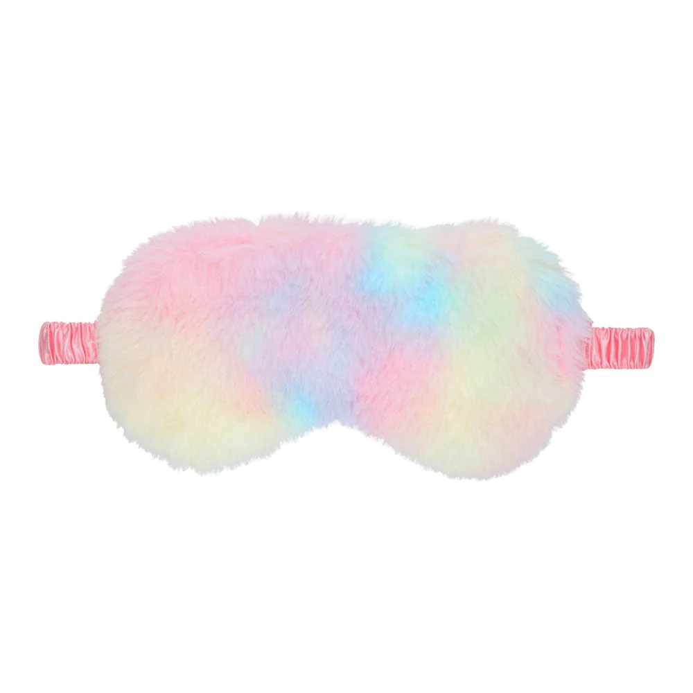 OUCH! Fluffy Mask - Multicolour 1 - Coloured Fluffy Eye Mask - Image 2