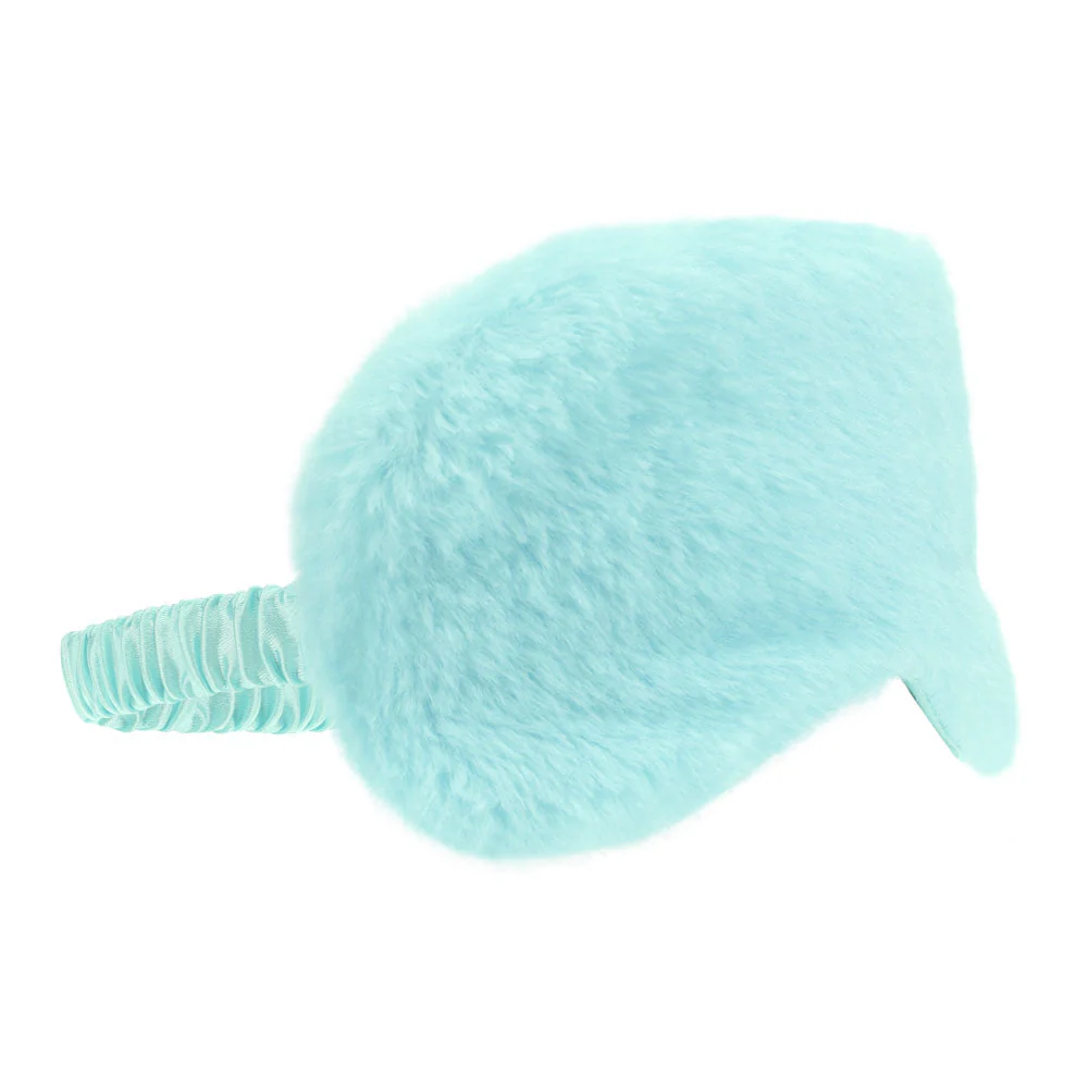 OUCH! Fluffy Mask - Powder Blue - Powder Blue Fluffy Eye Mask - Image 3