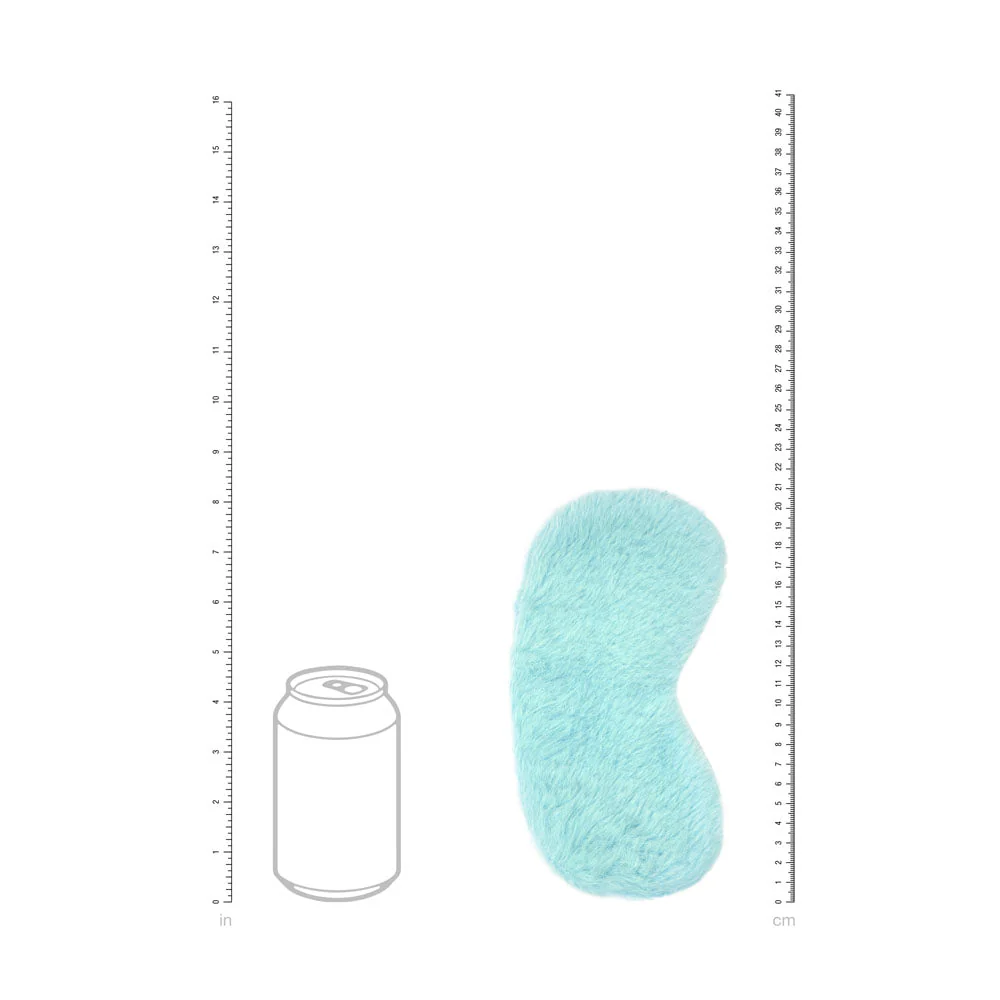 OUCH! Fluffy Mask - Powder Blue - Powder Blue Fluffy Eye Mask - Image 4