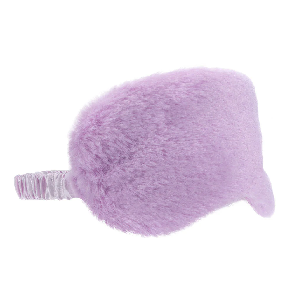 OUCH! Fluffy Mask - Purple - Purple Fluffy Eye Mask - Image 3