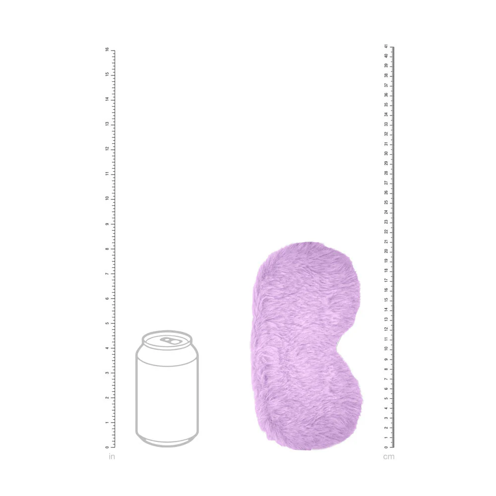 OUCH! Fluffy Mask - Purple - Purple Fluffy Eye Mask - Image 4