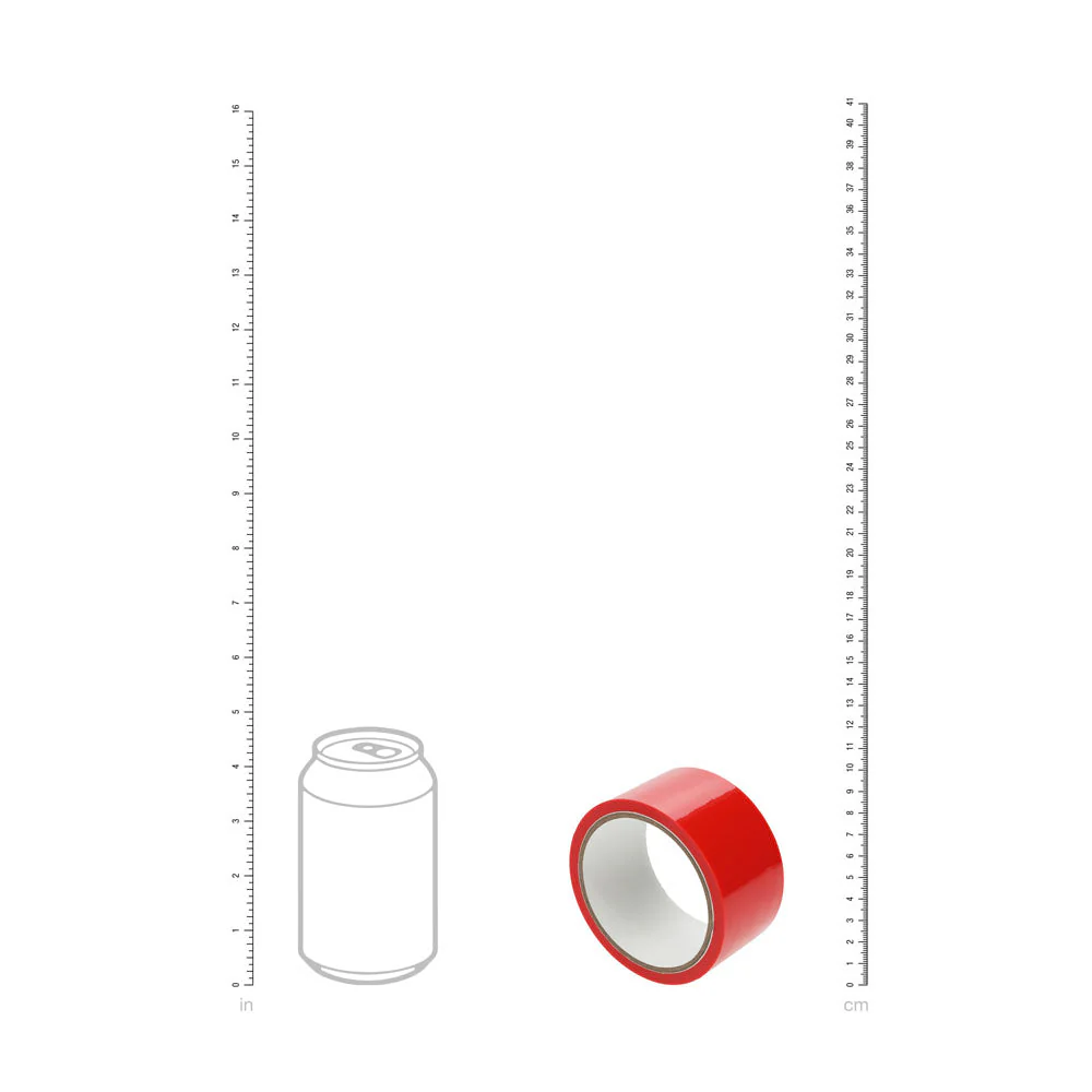 OUCH! PVC Non-Stick Tape - Red - Red Bondage Tape - 20 metre Length - Image 5