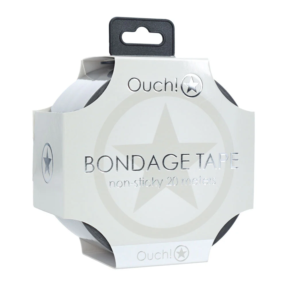 OUCH! PVC Non-Stick Tape - Silver - Silver Bondage Tape - 20 metre Length - Image 4
