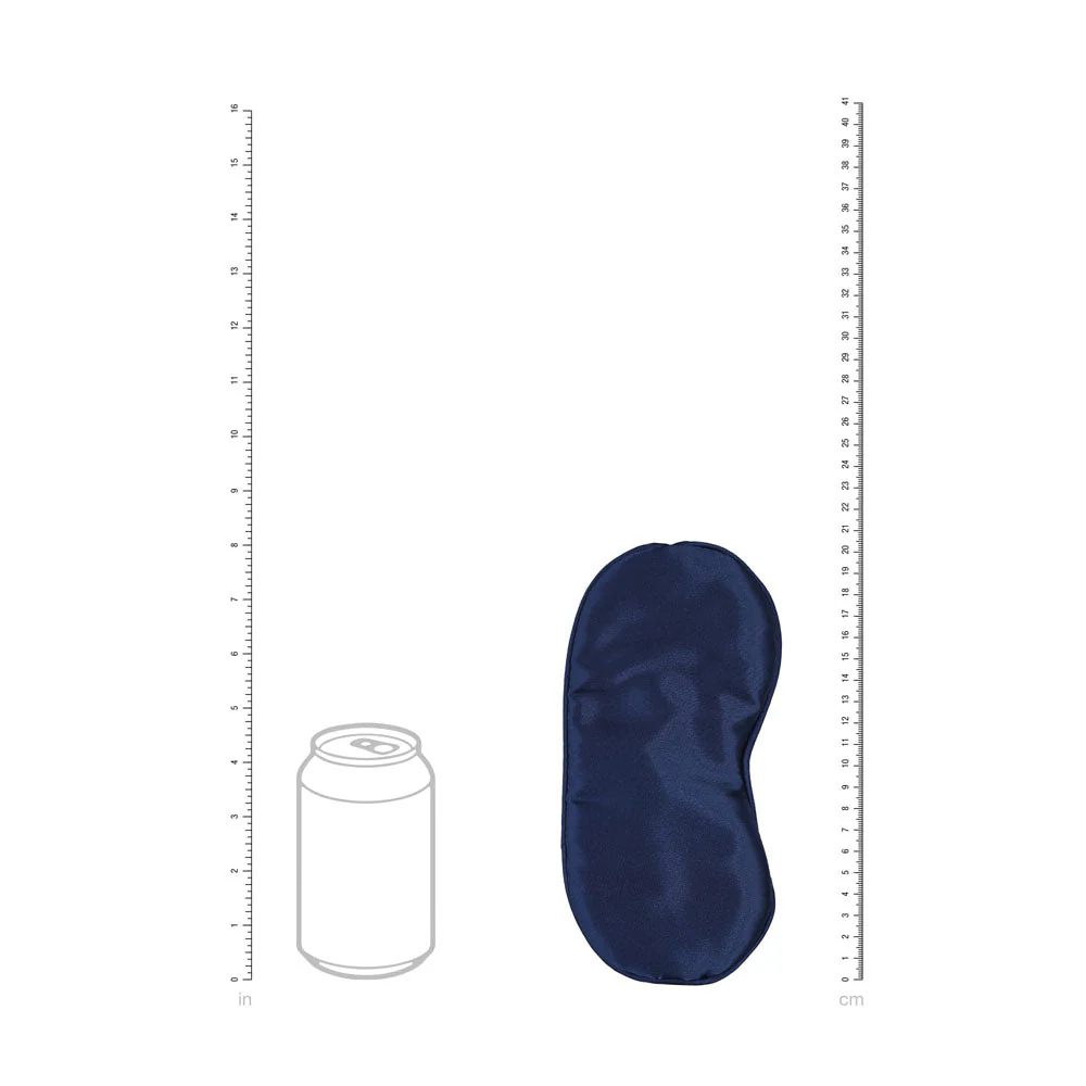 OUCH! Satin Mask - Navy - Navy Blue Eye Mask - Image 4
