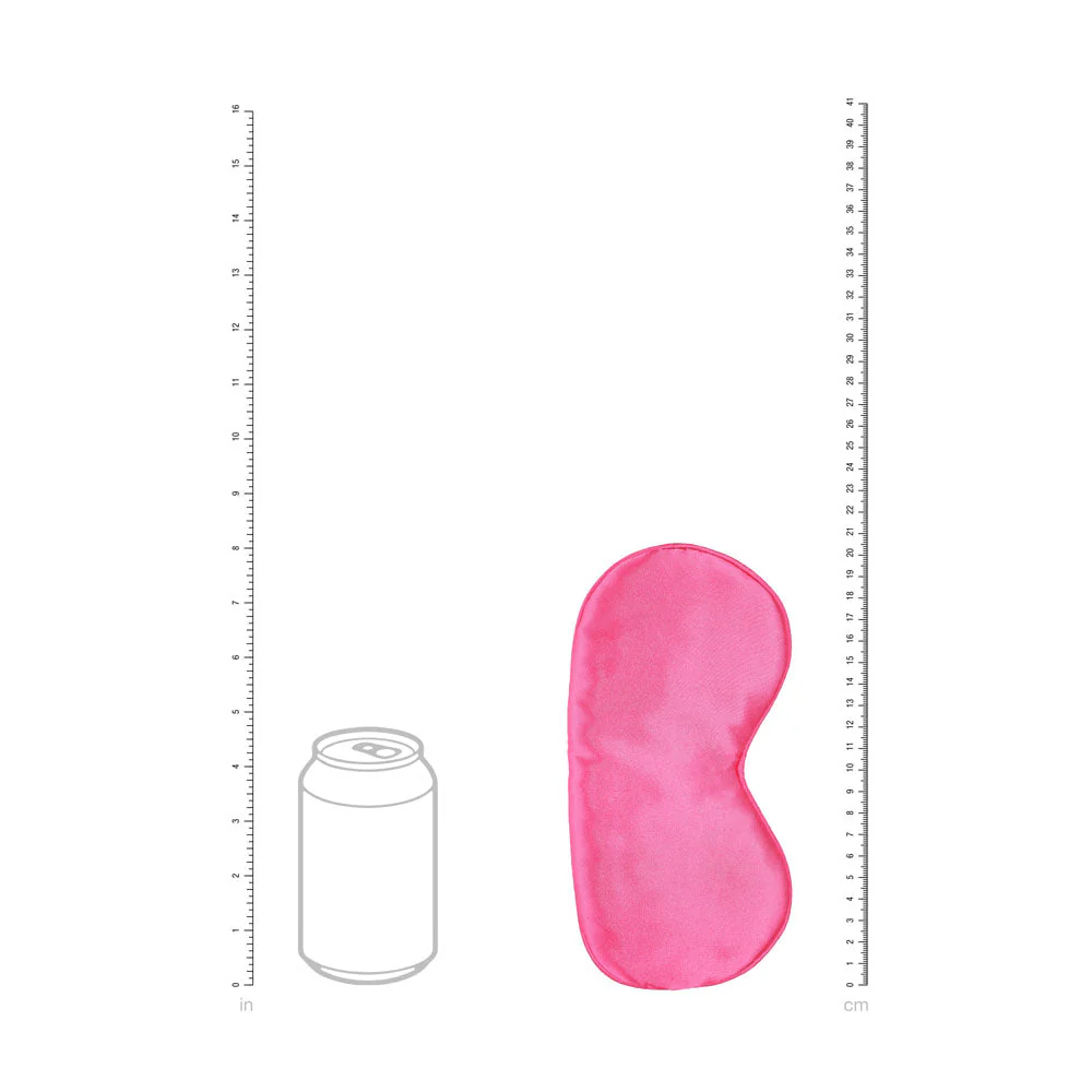OUCH! Satin Mask - Pink - Pink Eye Mask - Image 4