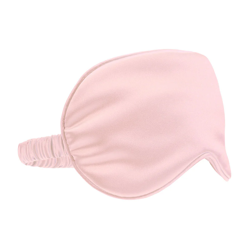 OUCH! Satin Mask - Powder Pink - Powder Pink Eye Mask - Image 3